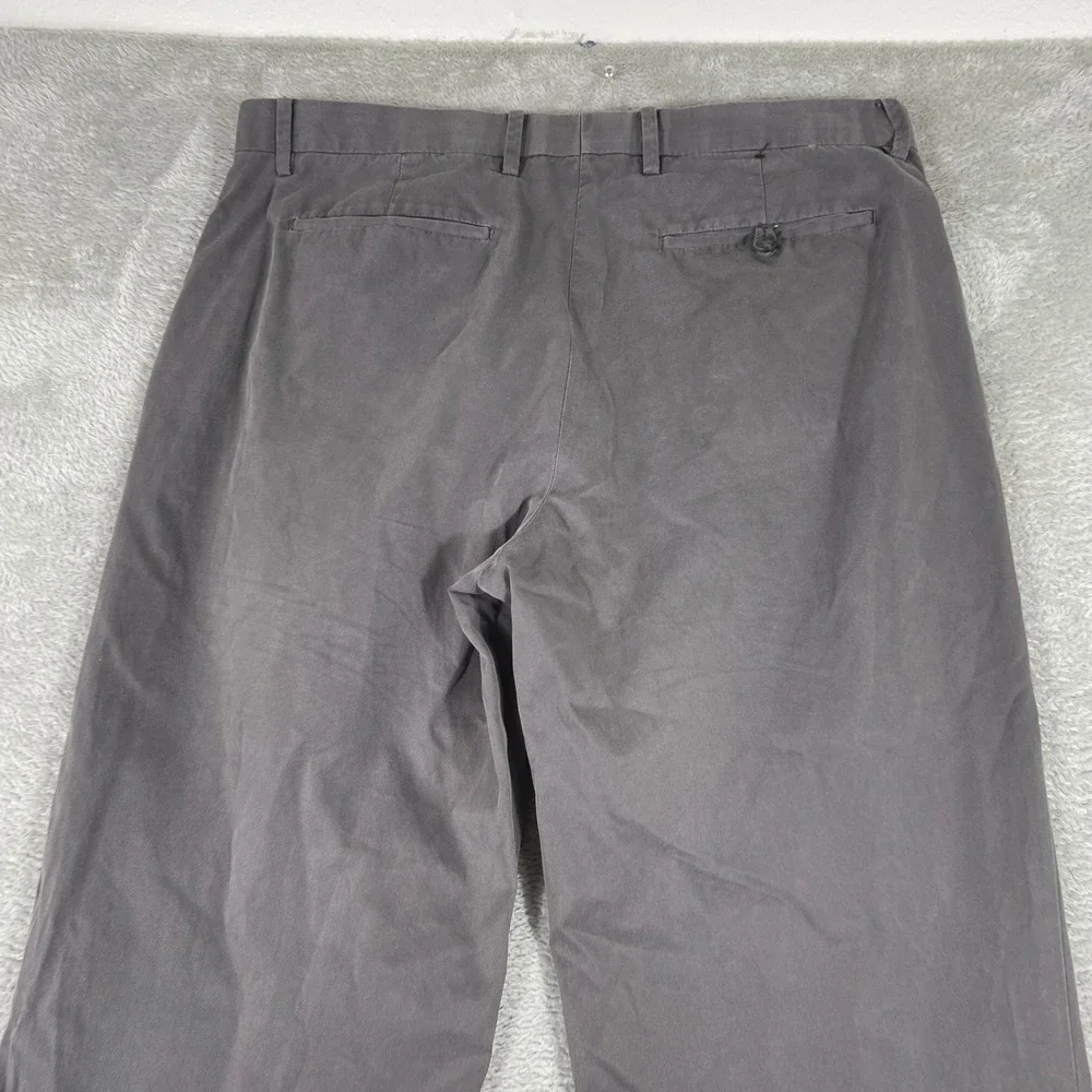 Banana Republic Chino Pants Mens 35x30 Gray Modern Fit Cotton Casual Trousers